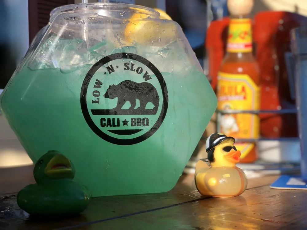 Bolts Super Bowl Fish Bowl at Cali Comfort BBQ // Photo from Jose V. on Yelp
