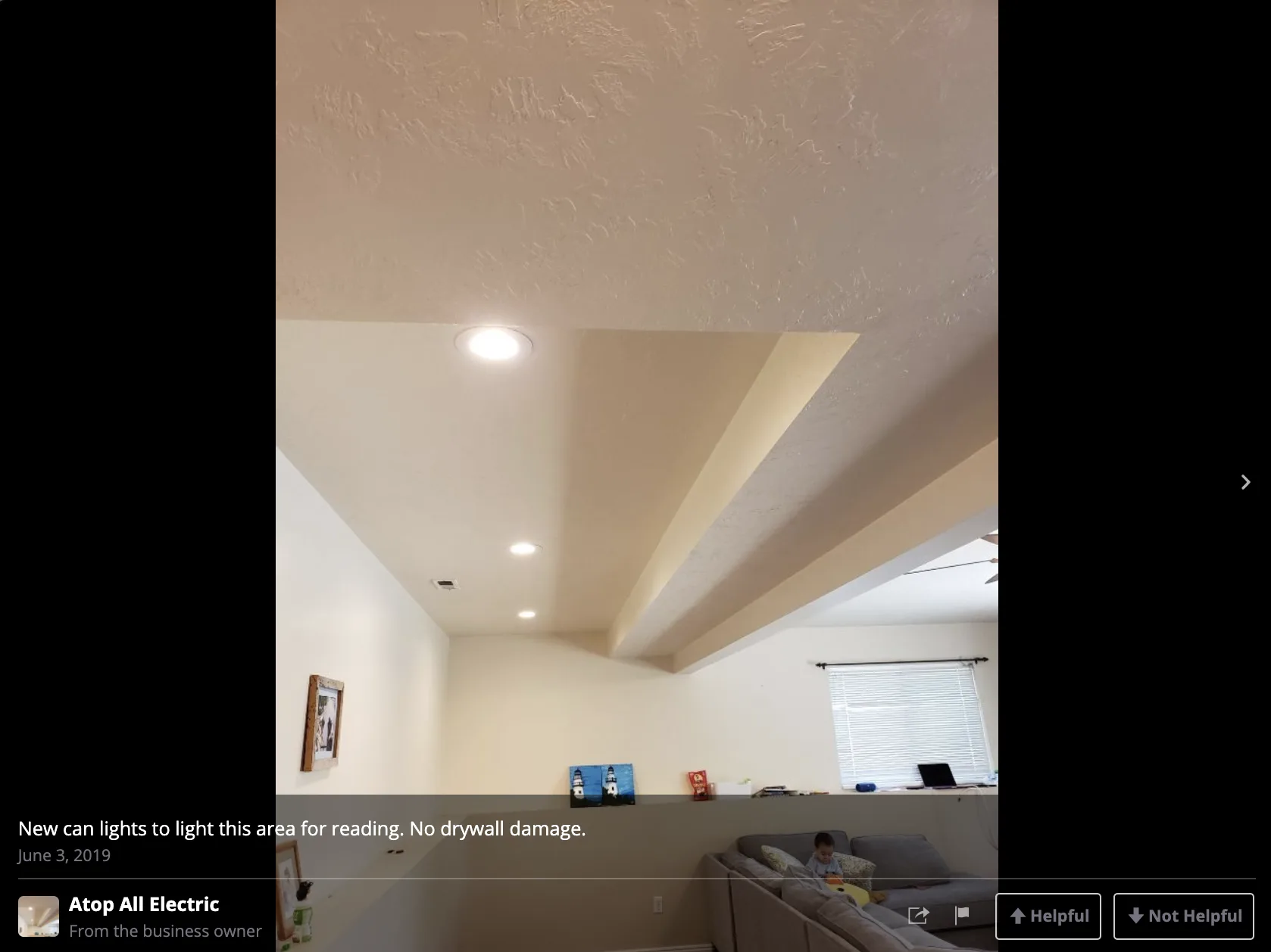 Electrician photo with caption