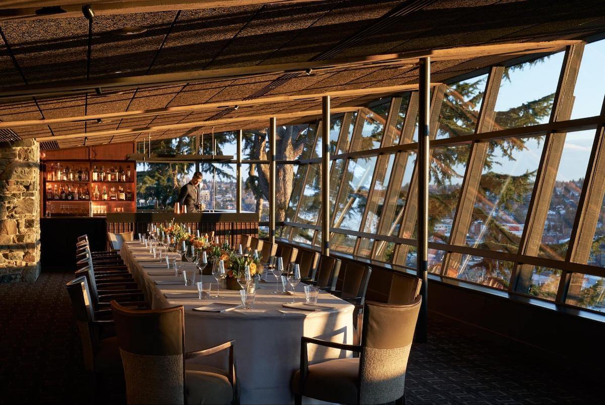 Lessons From a Restaurateur: interior of Canlis' restaurant