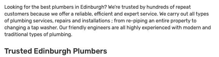 Scott Findlay trusted Edinburgh plumber