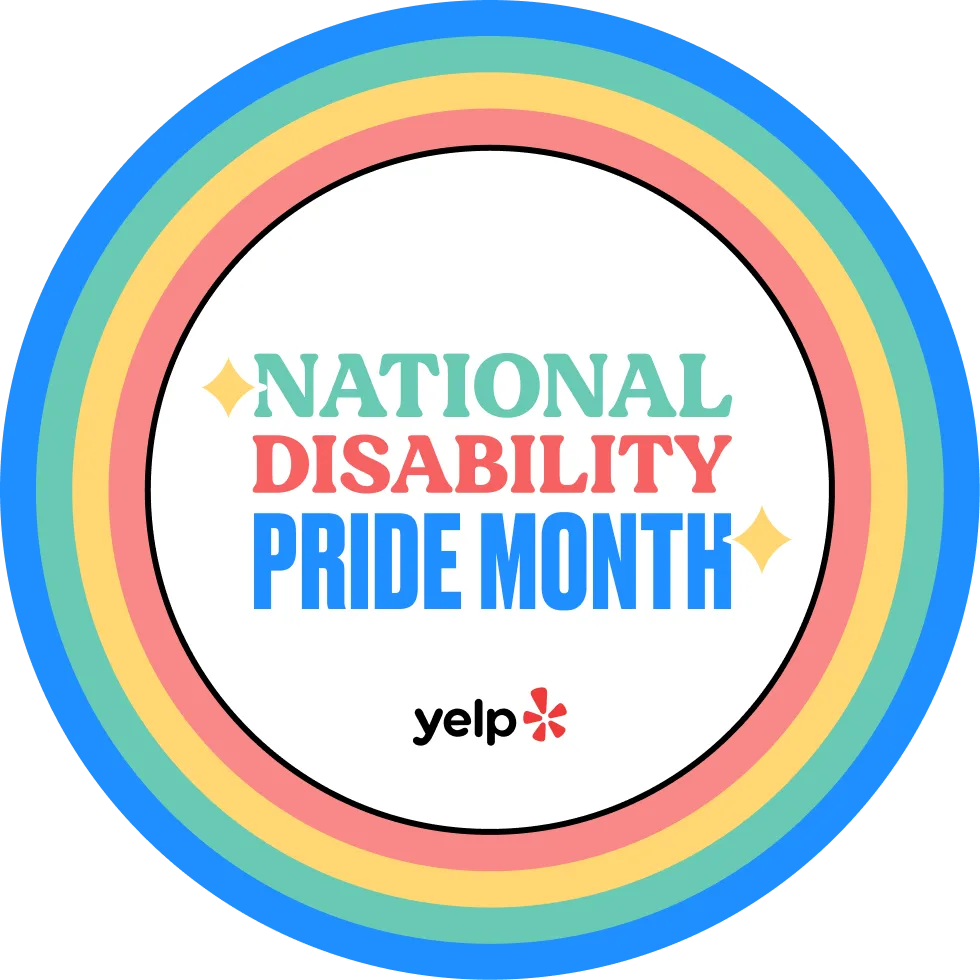 National Disability Pride Month Yelp logo